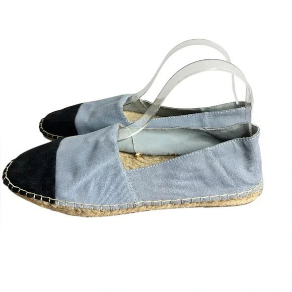 Zara Espadrille Flats Denim - Picture 3 of 9